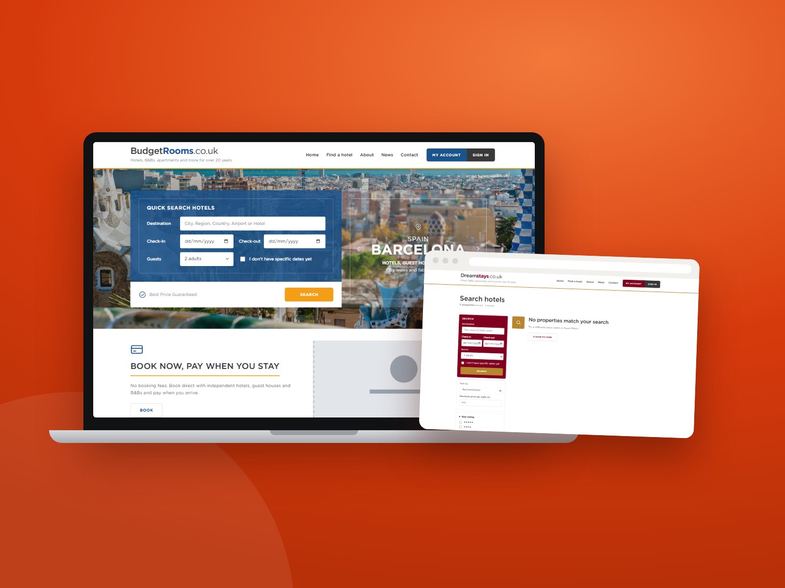 Budgetrooms website